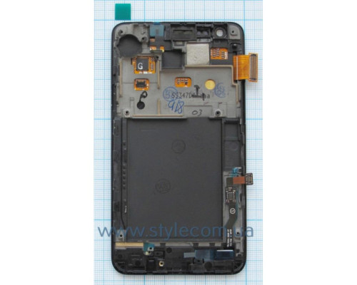 Дисплей (LCD) для Samsung i9100 з тачскріном та рамкою dark blue (TFT) China Original TPS-2702177400000 2702177400000