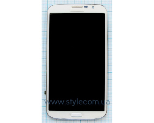 Дисплей (LCD) для Samsung Galaxy I9200 з тачскріном та рамкою white (TFT) Original Quality