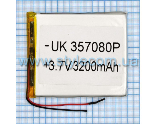 Акумулятор ChinaTab 357080p (3.5*70*80мм) 3200mAh TPS-2702186600002 2702186600002