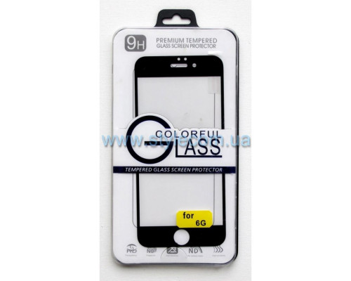 Захисне скло Silk Screen для Apple iPhone 6, 6s black TPS-2702186700009 2702186700009