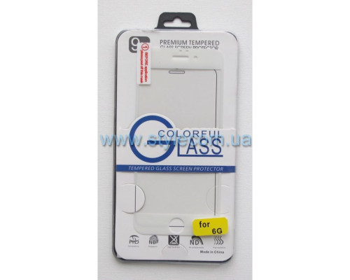 Захисне скло Silk Screen для Apple iPhone 6, 6s white