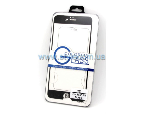Захисне скло Silk Screen для Apple iPhone 6 Plus, 6s Plus black