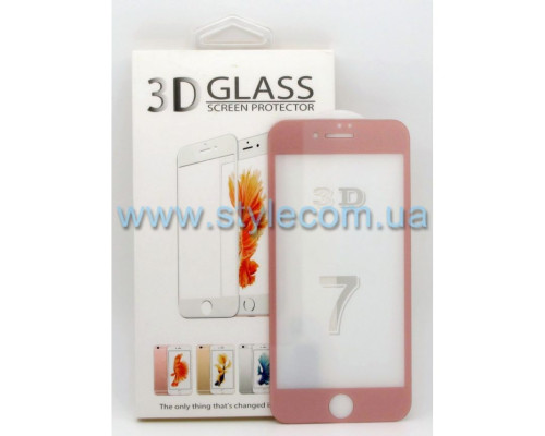 Захисне скло 3D для Apple iPhone 7, 8, SE 2020, SE 2022 rose TPS-2702229400002 2702229400002