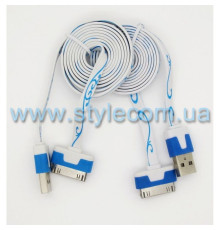 Кабель USB Apple iРhone 4, 4s blue/white TPS-2702244500008 2702244500008