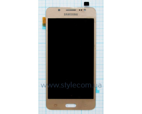 Дисплей (LCD) для Samsung Galaxy J5/J510 (2016) з тачскріном gold (Oled) Original Quality TPS-2702257900000 2702257900000