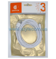 Кабель USB GRIFFIN Micro 3м white