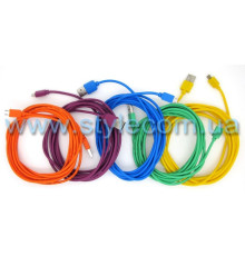 Кабель USB Micro simple 3м mix