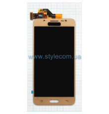 Дисплей (LCD) для Samsung Galaxy J5/J510 (2016) з тачскріном gold (TFT) High Quality