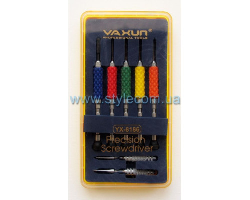 Набір викруток Yaxun YX-8186 (5 викруток, лопатки) TPS-2702328600006