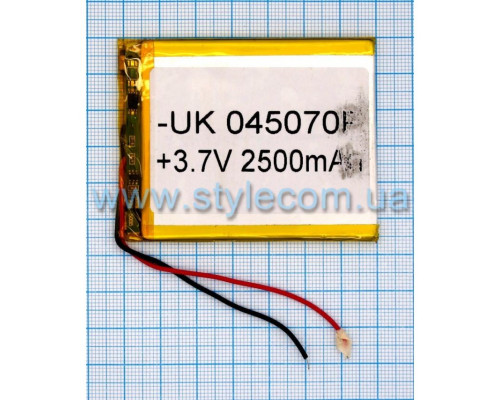 Акумулятор ChinaTab 045070p (4*50*70мм) 2500mAh TPS-2702342200008 2702342200008