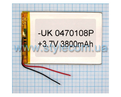 Акумулятор ChinaTab 0470108p (04*70*108мм) 3800mAh