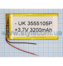 Акумулятор ChinaTab 3555105p (3.5*55*105мм) 3200mAh
