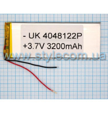 Акумулятор ChinaTab 4048122p (4*81*122мм) 3200mAh TPS-2702341600007 2702341600007