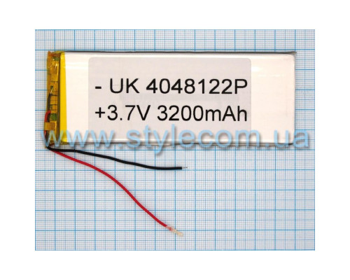 Акумулятор ChinaTab 4048122p (4*81*122мм) 3200mAh TPS-2702341600007 2702341600007
