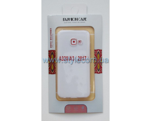Чохол силіконовий Fashion Case для Samsung Galaxy A3/A320 (2017) прозорий TPS-2702372300006 2702372300006
