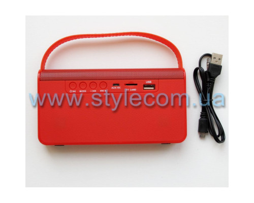 Портативна колонка C-318 BT/AUX/USB/microSD red TPS-2702380800000 2702380800000