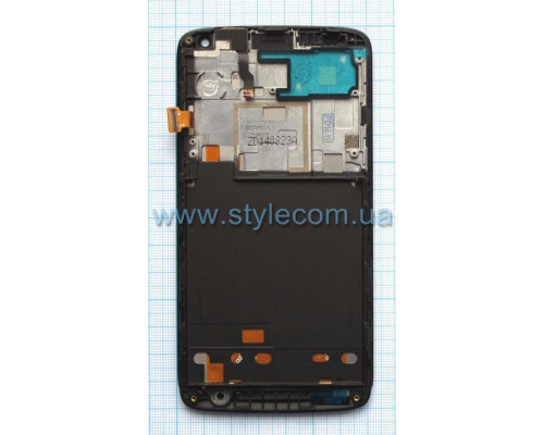 Дисплей (LCD) для Lenovo A628 з тачскріном та рамкою black Original Quality TPS-2702255100006 2702255100006