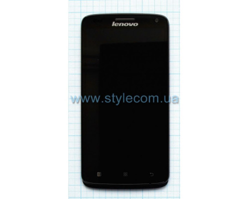 Дисплей (LCD) для Lenovo A628 з тачскріном та рамкою black Original Quality TPS-2702255100006 2702255100006