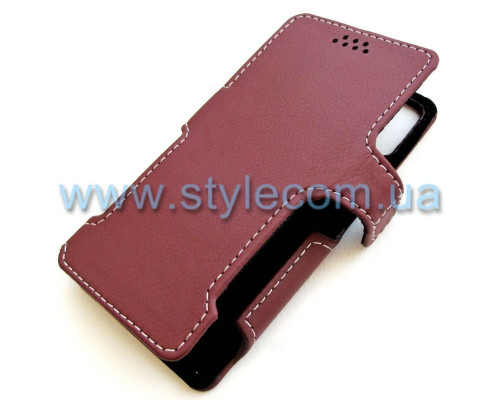 Чохол-книжка Status 5.0 '' бордовий