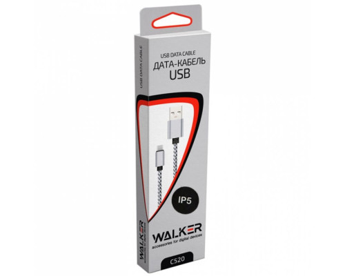 Кабель USB WALKER C520 Lightning black