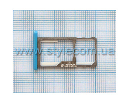 Тримач Sim-карти (лоток) для Meizu M2, M2 Note, M3, M5, MX5, Pro 6, U10, U20 blue TPS-2710000127680 2710000127680