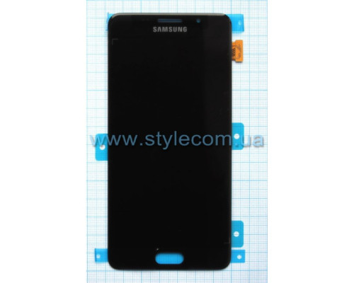 Дисплей (LCD) для Samsung Galaxy A5/A510 (2016) з тачскріном black Service Original (PN:GH97-18250B)