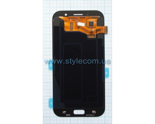 Дисплей (LCD) для Samsung Galaxy A7/A720 (2017) з тачскріном gold Service Original (PN:GH97-19723B)