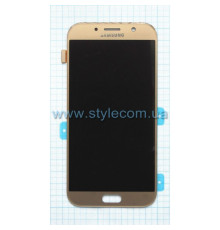 Дисплей (LCD) для Samsung Galaxy A7/A720 (2017) з тачскріном gold Service Original (PN:GH97-19723B)