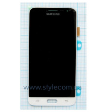 Дисплей (LCD) для Samsung Galaxy J3/J320 (2016) з тачскріном black/white Service Original (PN:GH97-18414A)