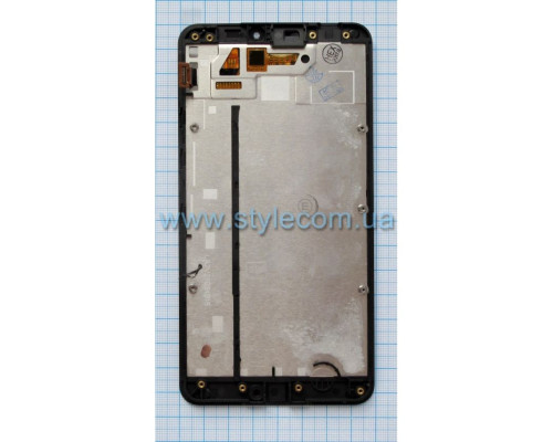 Дисплей (LCD) для Nokia Lumia 640 XL RM-1062, RM-1065, RM-1066, RM-1067 з тачскріном та рамкою black Original Quality TPS-2710000136835