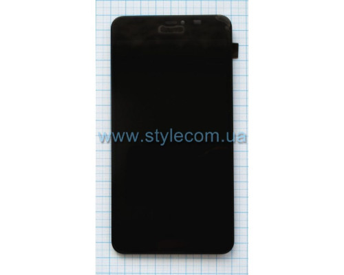 Дисплей (LCD) для Nokia Lumia 640 XL RM-1062, RM-1065, RM-1066, RM-1067 з тачскріном та рамкою black Original Quality TPS-2710000136835