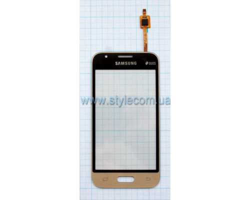 Тачскрін (сенсор) для Samsung Galaxy J1 Mini/J105 (2016) gold High Quality TPS-2710000136903 2710000136903