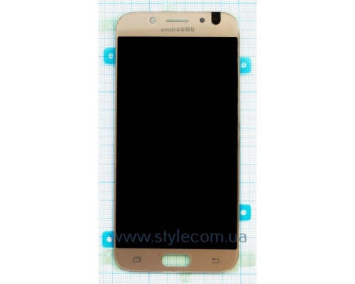 Дисплей (LCD) для Samsung Galaxy J5/J530 (2017) з тачскріном gold Service Original (PN:GH97-20738C)