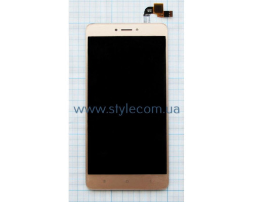 Дисплей (LCD) для Xiaomi Redmi Note 4X з тачскріном gold High Quality