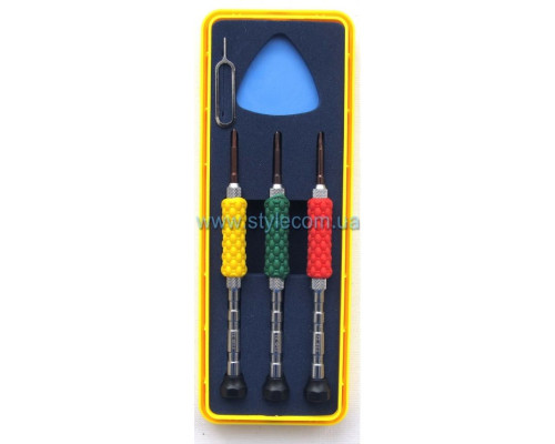 Набір викруток Yaxun YX-8184 (3 викрутки, трилисник IP7 / 8 / X, медіатор, скріпка) TPS-2710000137375 2710000137375