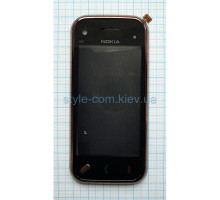 Тачскрін (сенсор) для Nokia N97 Mini з рамкою brown High Quality TPS-2701193800009