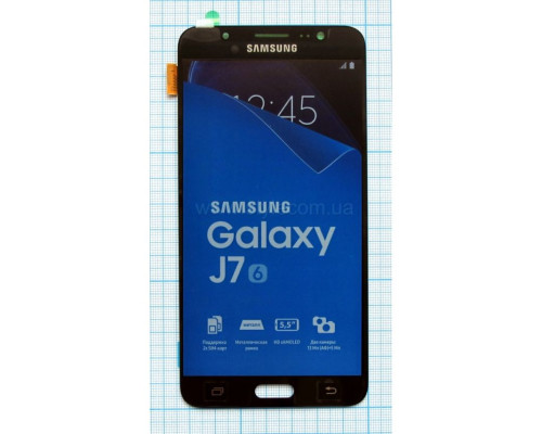 Дисплей (LCD) для Samsung Galaxy J7/J710 (2016) з тачскріном blue Service Original (PN:GH97-18855B)