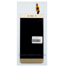 Дисплей (LCD) для Xiaomi Redmi 4 з тачскріном gold High Quality