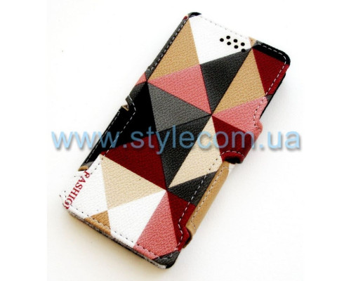 Чохол-книжка Status 5.2 "фешн чорно-бежевий