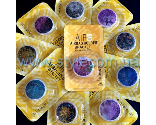 Підставка для телефону PopSocket (блискітки з переливом) mix