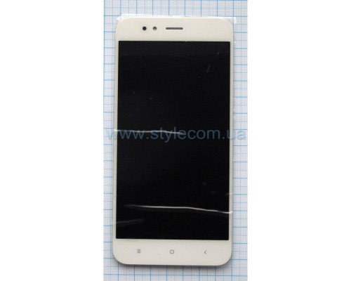 Дисплей (LCD) для Xiaomi Mi A1, Mi 5X з тачскріном white High Quality TPS-2710000148579