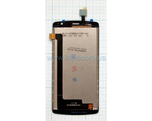 Дисплей (LCD) для ZTE Blade L5 з тачскріном grey High Quality TPS-2710000148708 2710000148708
