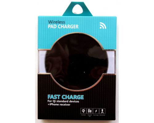 Бездротовий зарядний пристрій Fast Charge 5W Metal Slim black TPS-2710000149989