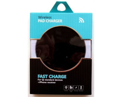 Бездротовий зарядний пристрій Fast Charge 5W Metal Slim black
