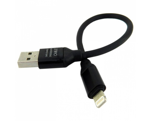 Кабель USB Lightning короткий black TPS-2710000150541 2710000150541