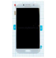 Дисплей (LCD) для Samsung Galaxy A5/A520 (2017) з тачскріном light blue Service Original (PN:GH97-19733C)