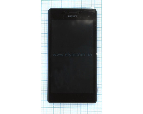 Дисплей (LCD) для Sony Xperia M2 Dual D2302, D2305 з тачскріном та рамкою black Original Quality TPS-2710000156901