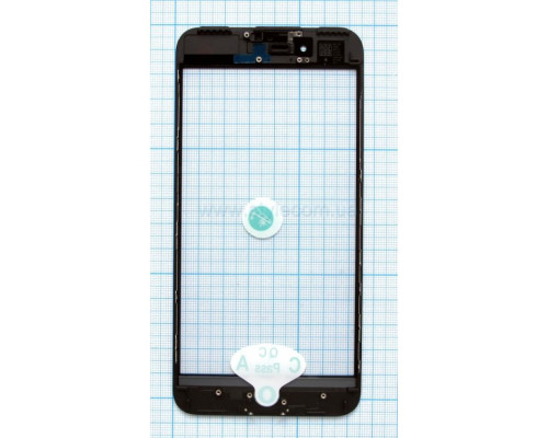 Скло для переклеювання для Apple iPhone 6 Plus з рамкою та OCA-плівкою black Original Quality TPS-2710000160175 2710000160175