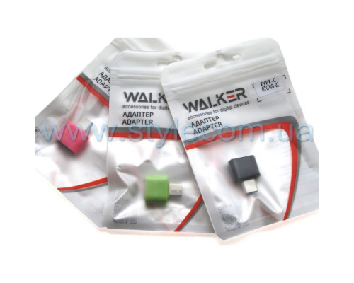 Перехідник OTG WALKER USB to Type-C NO-01 mix color TPS-2710000161837