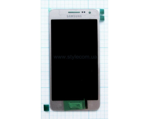 Дисплей (LCD) для Samsung A3/A300 (2015) з тачскріном silver Service Original (PN:GH97-16747C) TPS-2710000161714 2710000161714